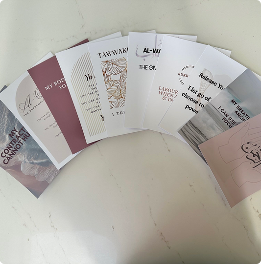 Islamic Birthing  Affirmation Cards